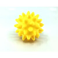 Loptička ježko pískacia 6cm žltá